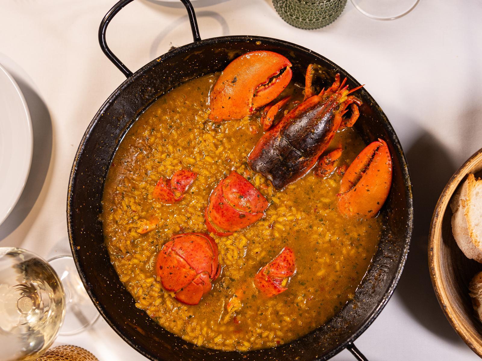 Arroz con bogavante de La Taberna de Peñalver